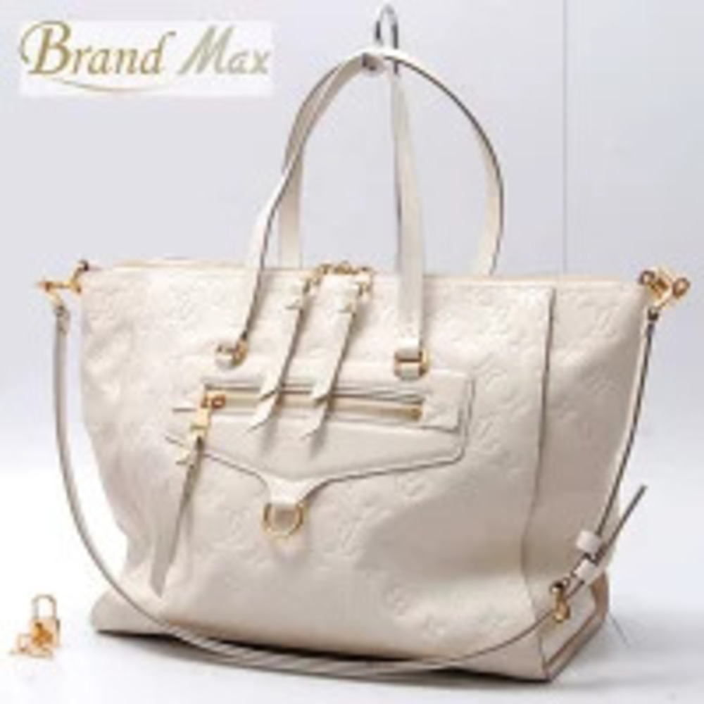 Louis Vuitton Monogram Empreinte Lumineuse Shoulder Bag Neige White